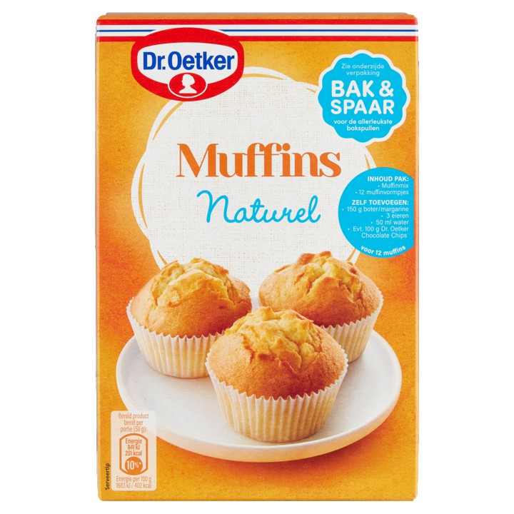 Dr. Oetker Muffins Naturel 350g