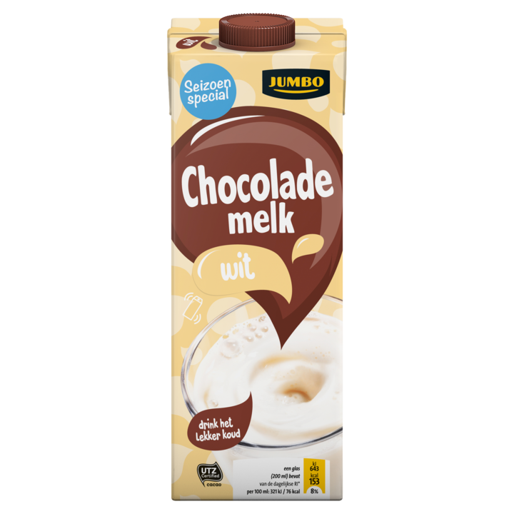 Jumbo Chocolademelk Wit 1L