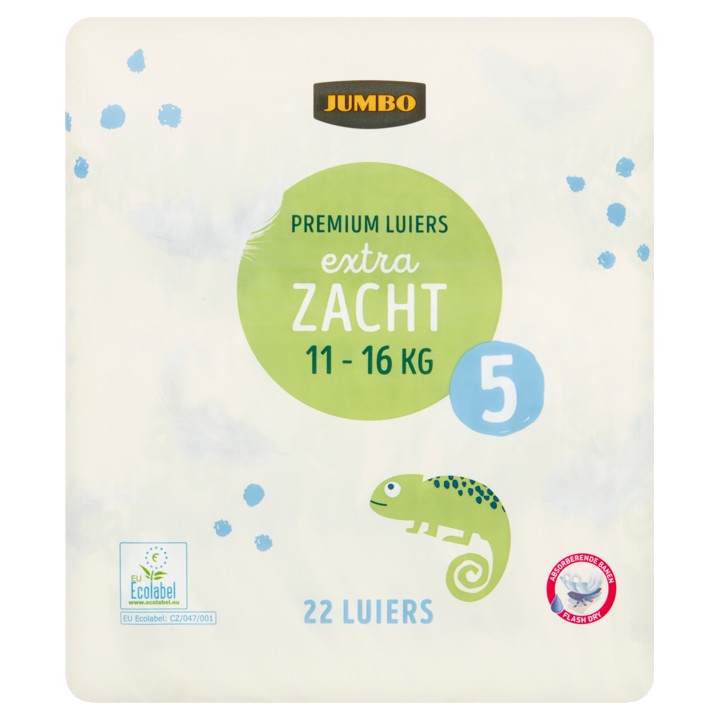 Jumbo Premium Luiers Maat 5 11-16 kg 22 Stuks