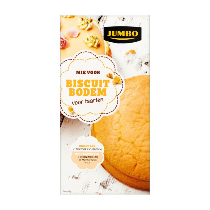 Jumbo Mix voor Biscuit Bodem voor Taarten 250g