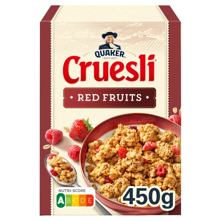 Quaker Cruesli Rood Fruit 450gr