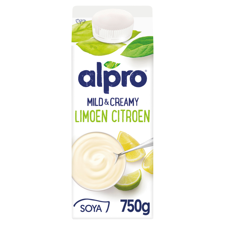 Alpro Mild &amp; Creamy Limoen-Citroen Variatie Op Yoghurt 750g