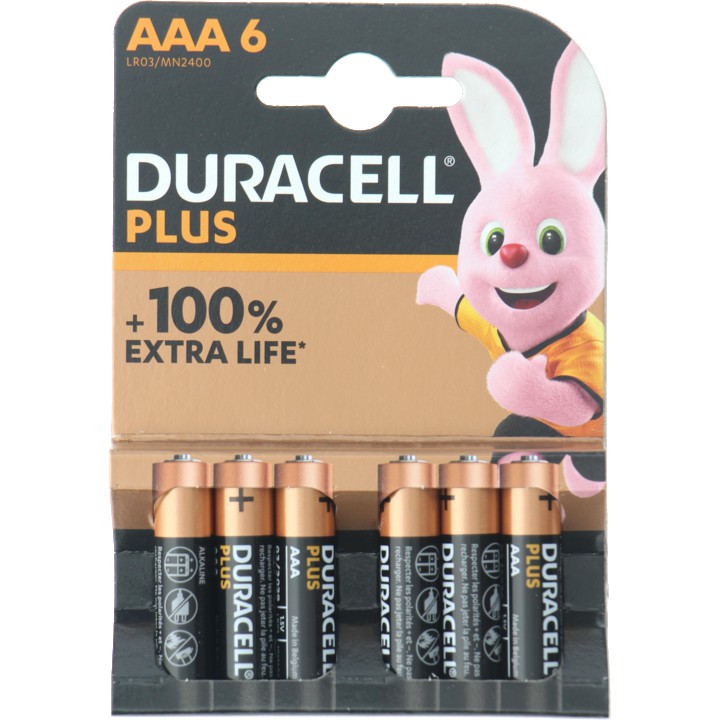 Duracell Alkaline Plus AAA 6ce