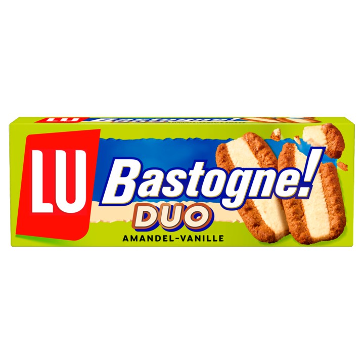 LU Bastogne Duo koekjes met Amandel-Vanille Smaak 260g