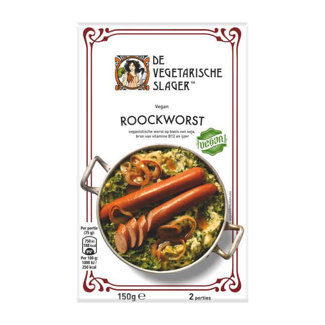 De Vegetarische Slager Vegan roockworst