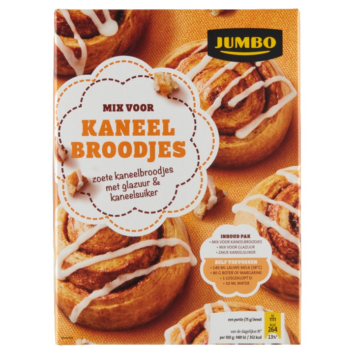 Jumbo Mix voor Kaneelbroodjes 400g