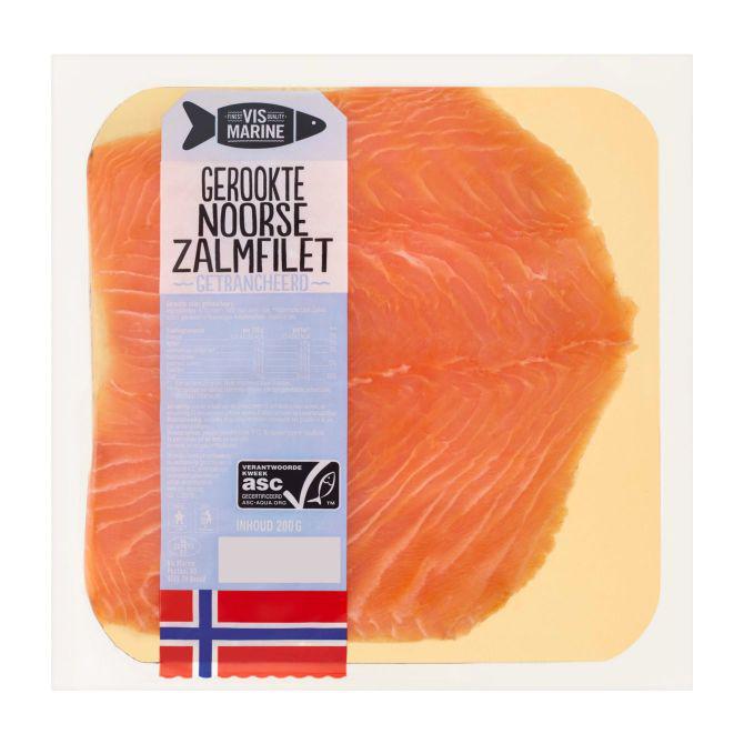 Vis Marine Gerookte Noorse zalm