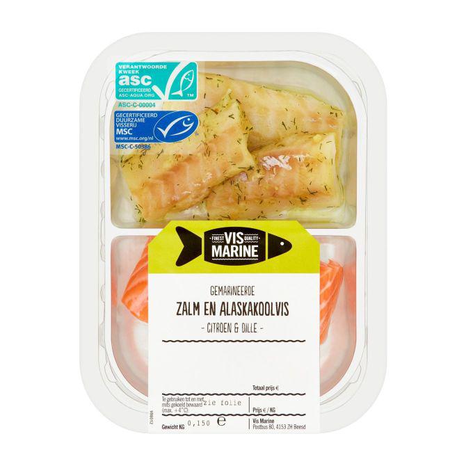 MINI ZALM &amp; KOOLVISBLOK       2 PK