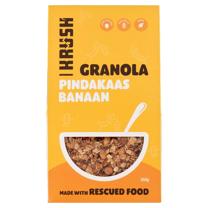 Krush Granola Pindakaas Banaan 350g