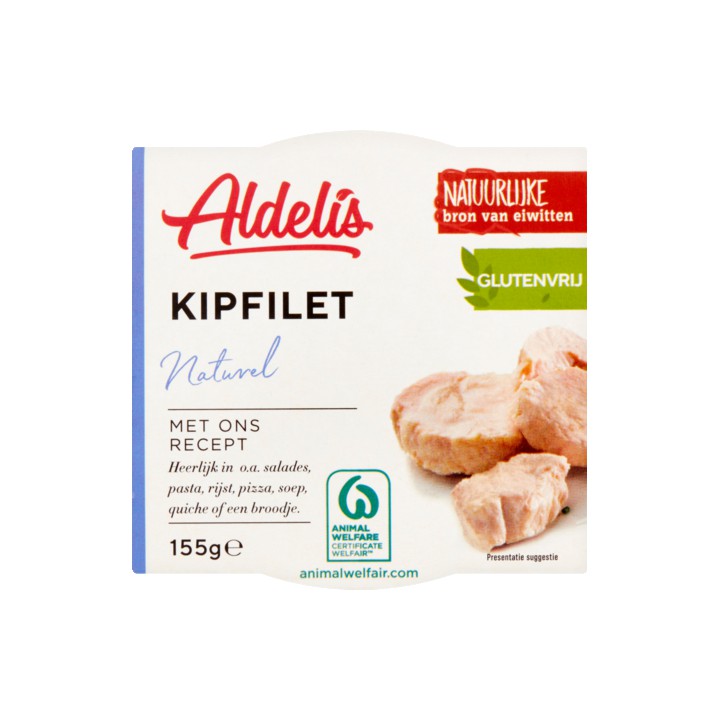 Aldelis Kipfilet Naturel 155g