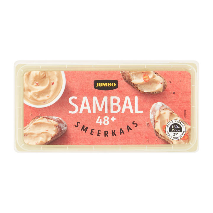 Jumbo Sambal Smeerkaas 48+ 200g