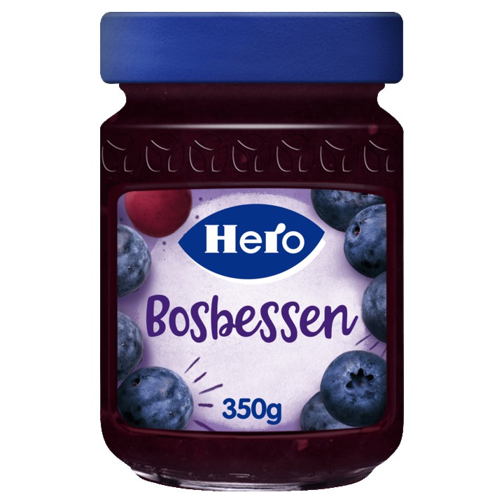 Hero Fruitspread Bosbessen 350g