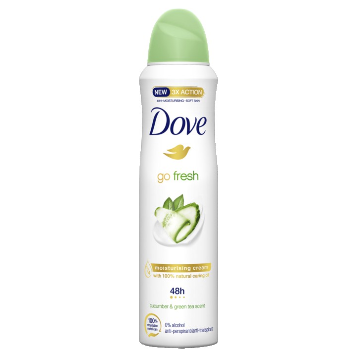 Dove Go Fresh Anti-Transpirant Deodorant Spray Cucumber &amp;amp; Green Tea 150ml