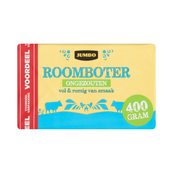 Jumbo Roomboter Ongezouten 400 g Voordeelverpakking