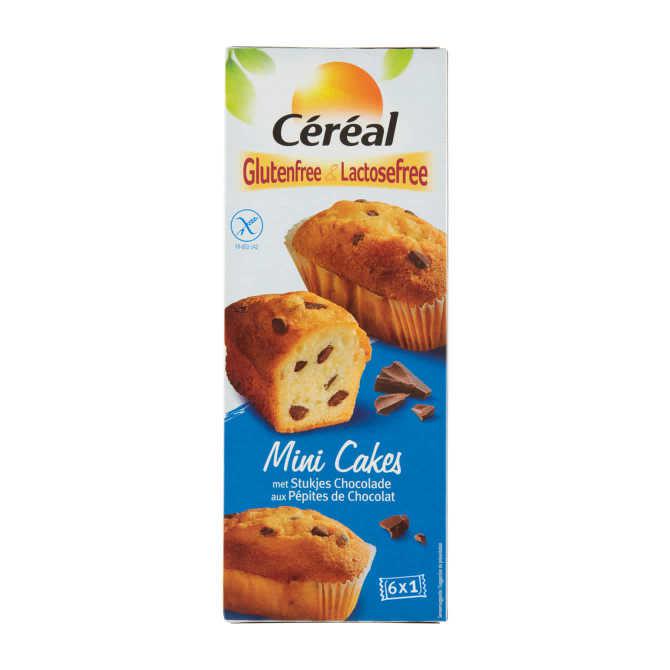 Céréal Glutenfree & lactosefree mini cakes met stukjes chocolade | Nederland Life Céréal Glutenfree & lactosefree mini cakes met stukjes chocolade