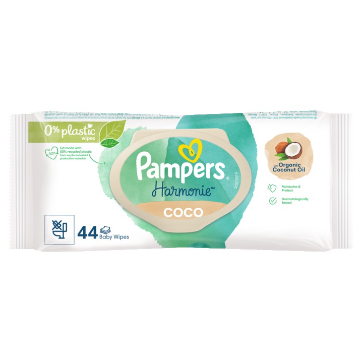 Pampers Harmonie Coco Babydoekjes 44 Stuks