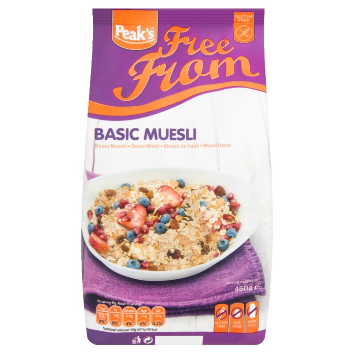 Peak&amp;#x27;s Free From Basis Muesli 450g