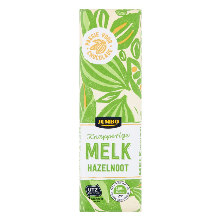 Jumbo Melk Hazelnoot Chocolade Reep 100g