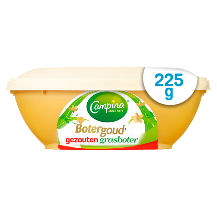 Campina Botergoud Gezouten Grasboter kuipje 225g