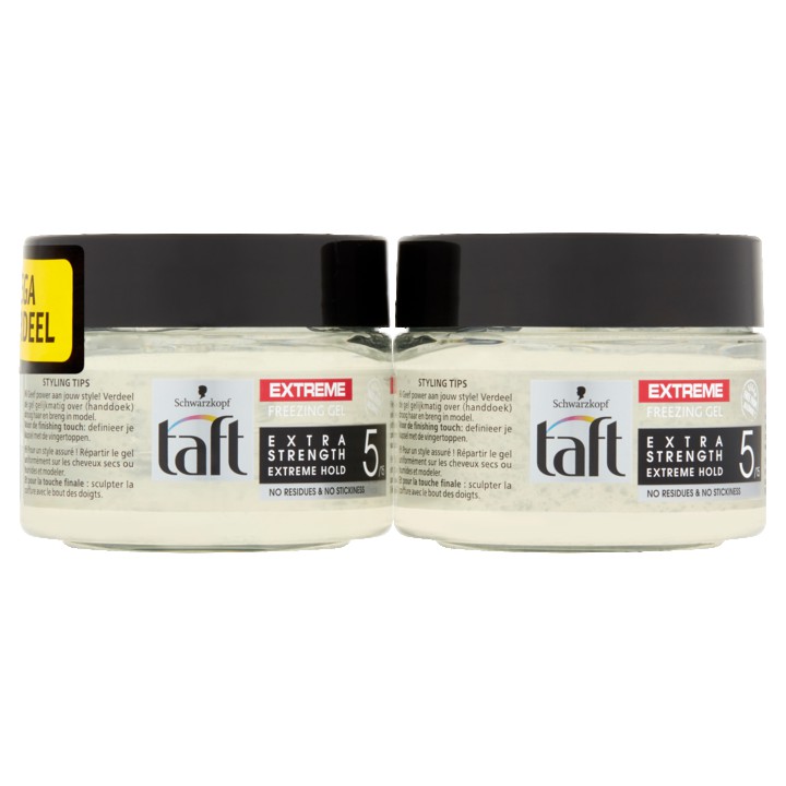 Taft Extreme Freezing Gel Hold 5 (2x250ml)