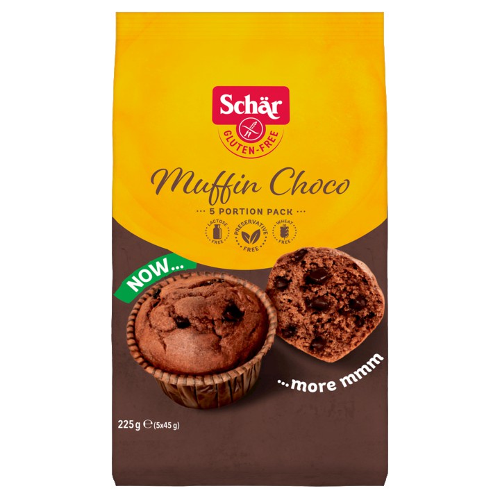 Sch&amp;auml;r Muffins Choco Glutenvrij 5 x 45g