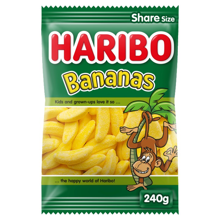 Haribo Bananas Share Size 240g