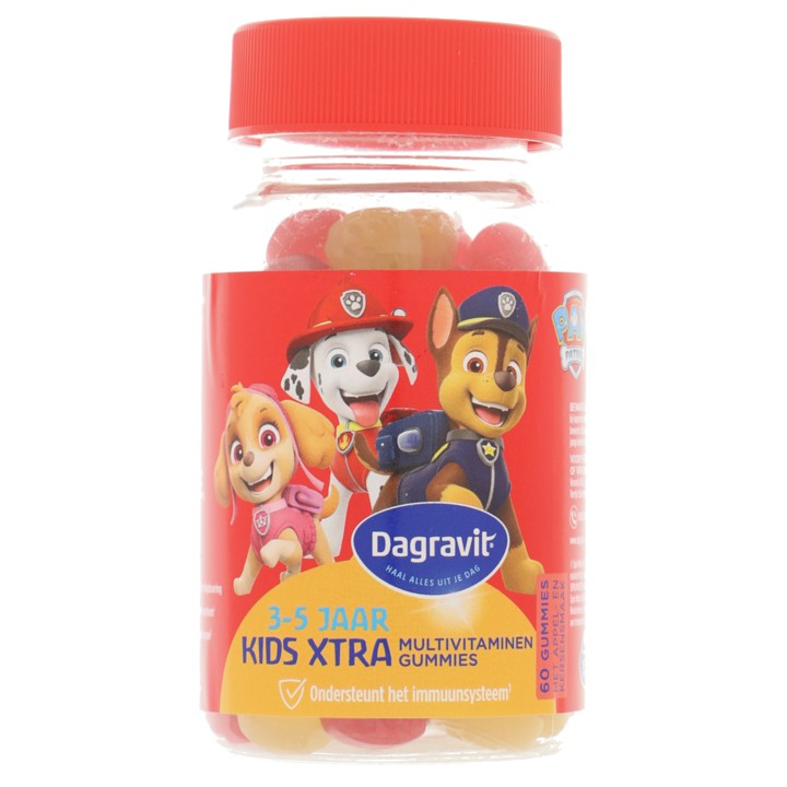 Dagravit Dora Kids-Xtra multivitaminen gummies, 60 stuks