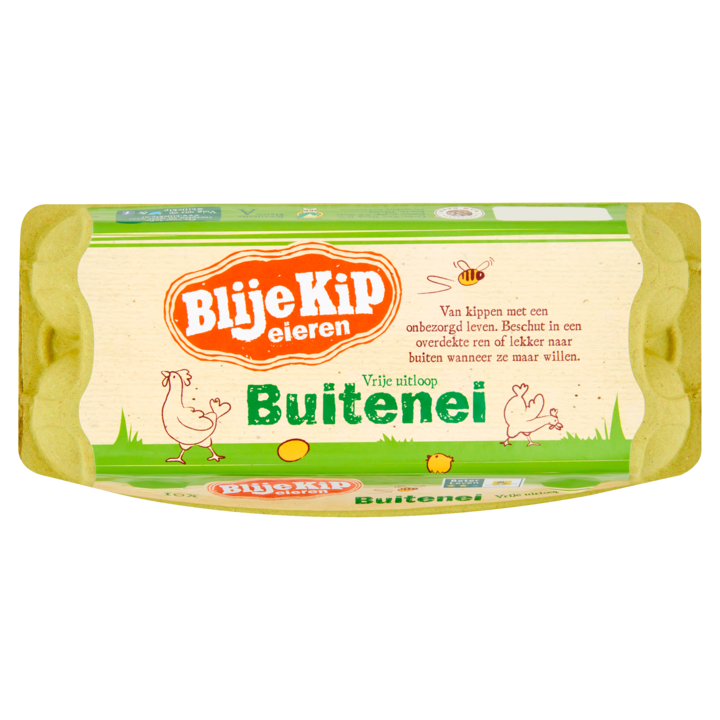 Blije Kip Vrije Uitloop Buitenei 10 Stuks