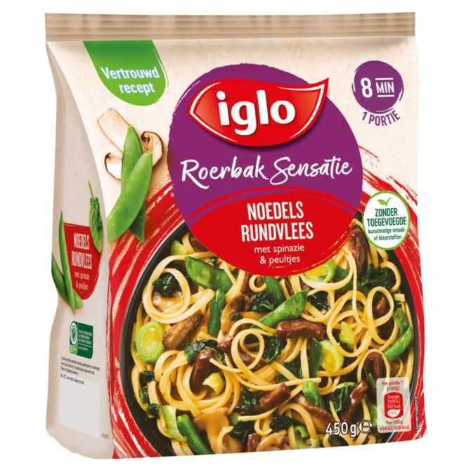 Iglo Roerbak sensatie noedels rundvlees