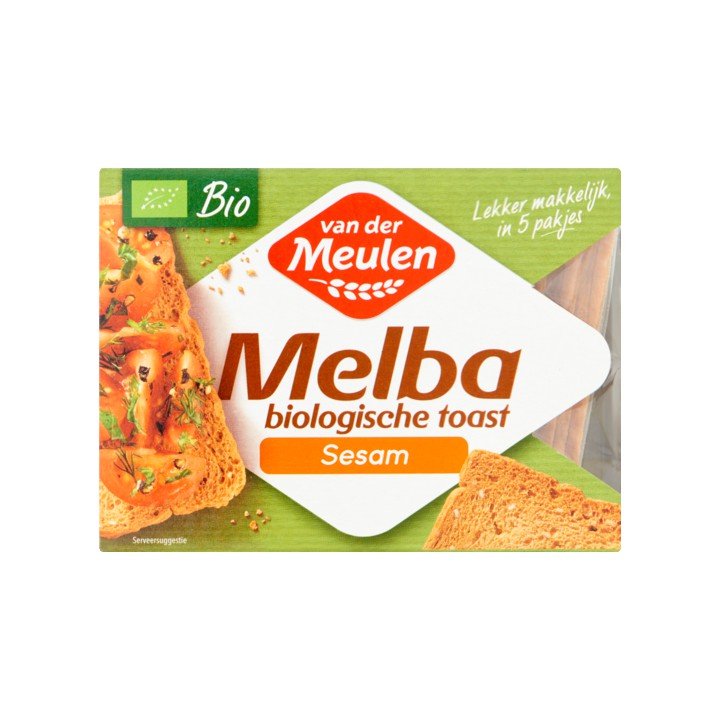 Van der Meulen Melba Biologische Toast Sesam 100g