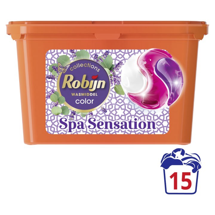 Robijn Collections Wasmiddel Color 3 in 1 Capsules Spa Sensation 259,5 g 15 Wasbeurten