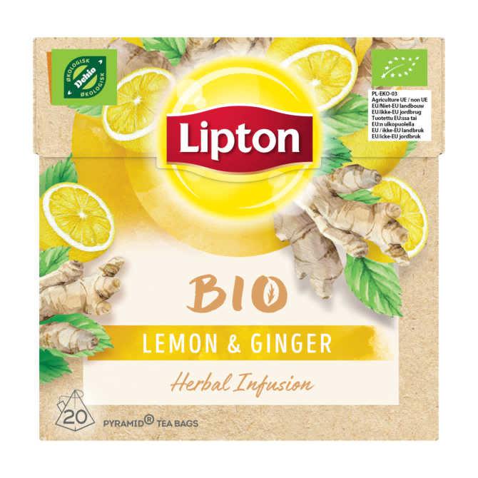 Lipton Ginger &amp; lemon thee bio