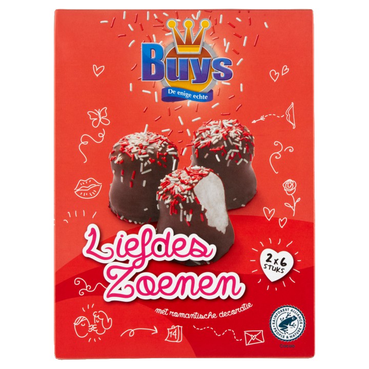 Buys Liefdes Zoenen 2 x 6 Stuks