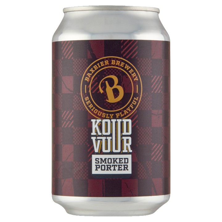 Baxbier Brewery - Koud Vuur Smoked Porter  - Blik - 330ML