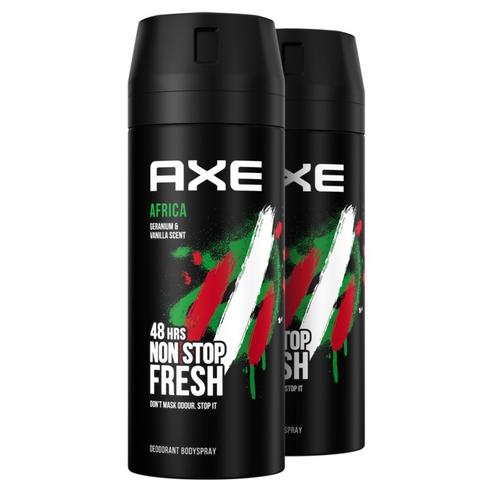 AXE Deodorant Bodyspray Africa 2 x 150ml