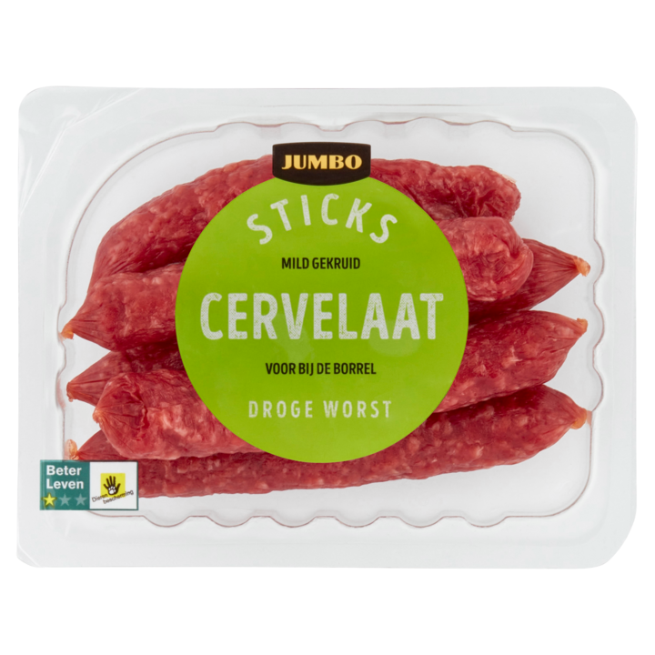 Jumbo Sticks Cervelaat Droge Worst 100g