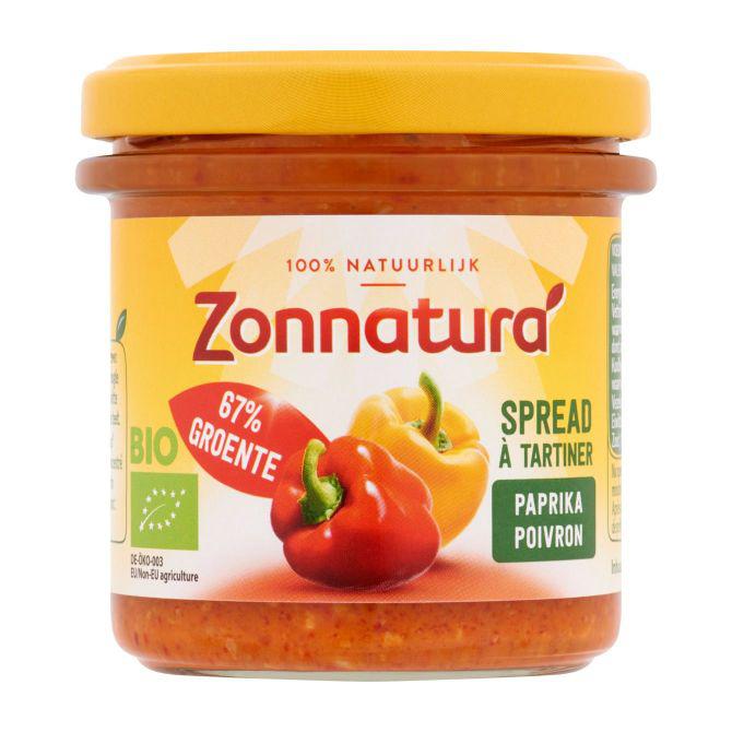 Zonnatura Groentespread paprika biologisch