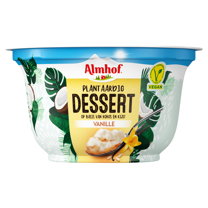 Almhof plantaardig rijstdessert vanille 180g