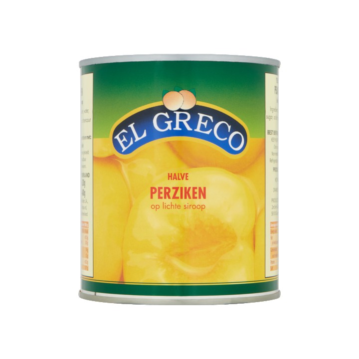El Greco Halve Perziken op Lichte Siroop 820g