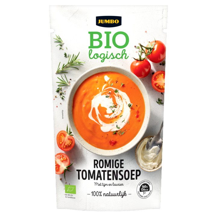 Jumbo Biologisch Romige Tomatensoep 570ml