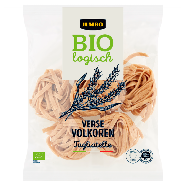 Jumbo Biologisch Verse Volkoren Tagliatelle 250g