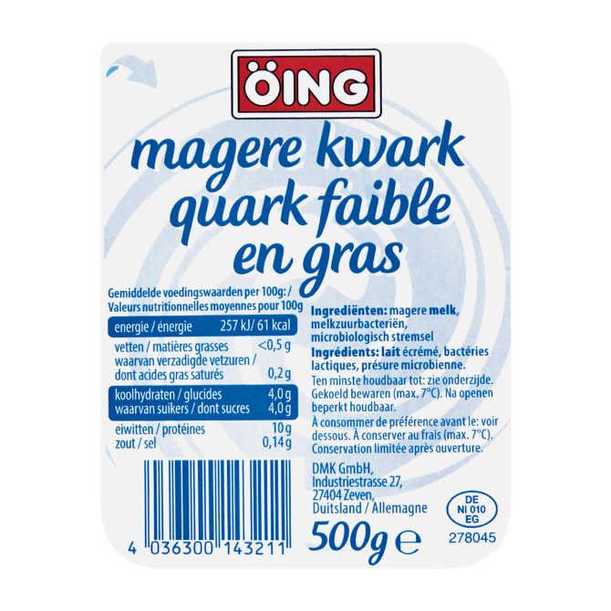 &amp;Ouml;ing Magere kwark