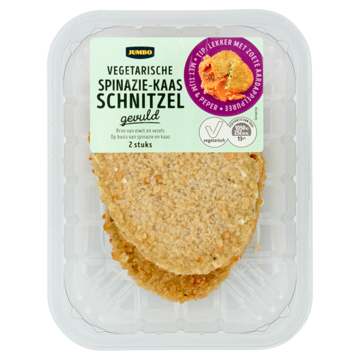 Jumbo Vegetarische Spinazie-Kaas Schnitzels 2 Stuks