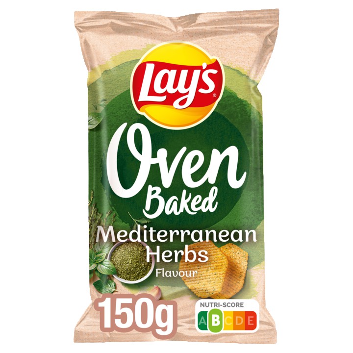 Lay&amp;#x27;s Oven Baked Mediterraanse Kruiden Chips 150g