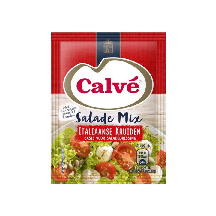 Calv&amp;eacute; Salade Mix Italiaanse Kruiden 8g