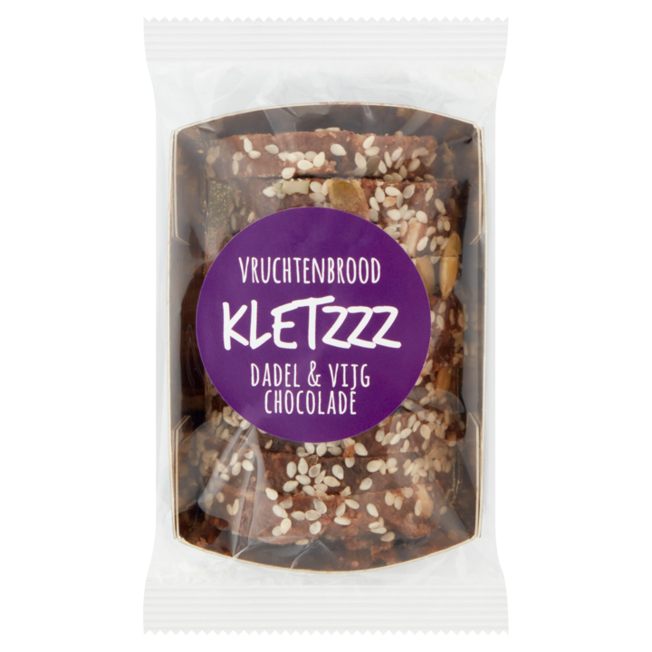 Kletzzz Vruchtenbrood Dadel &amp;amp; Vijg Chocolade 100g