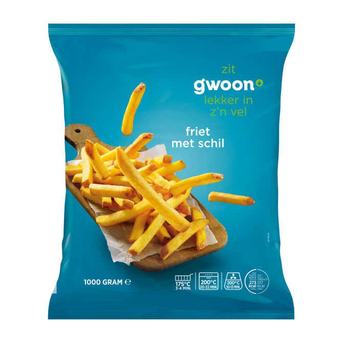 g'woon Frites met schil