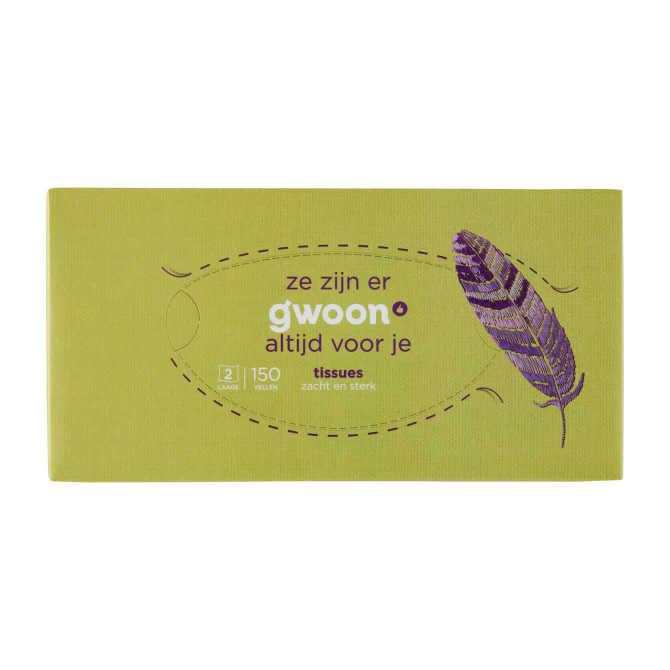 g&#039;woon Tissues 2 laags