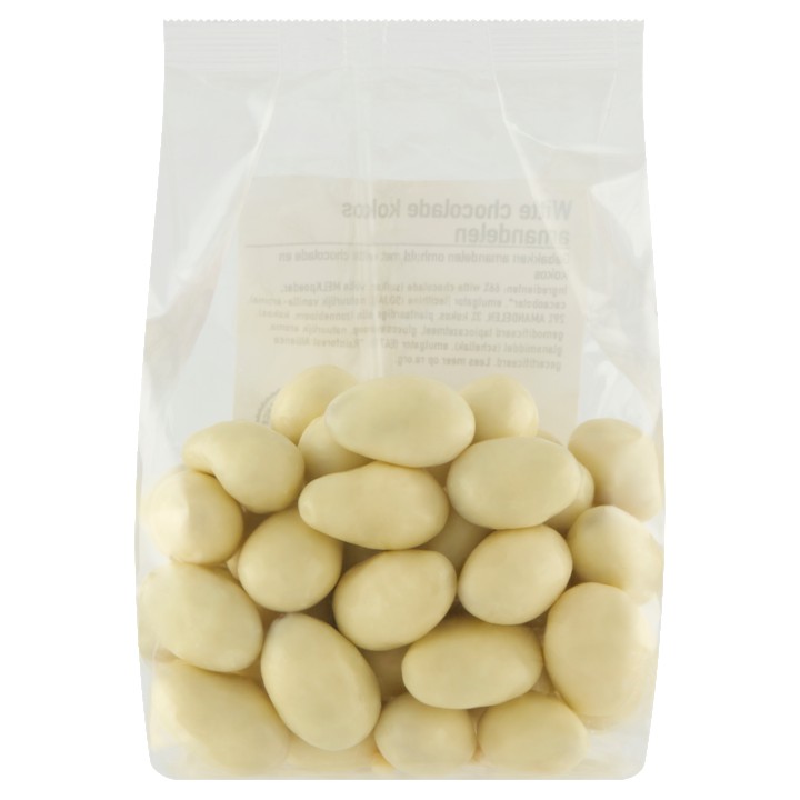 Witte Chocolade Kokos Amandelen 175g