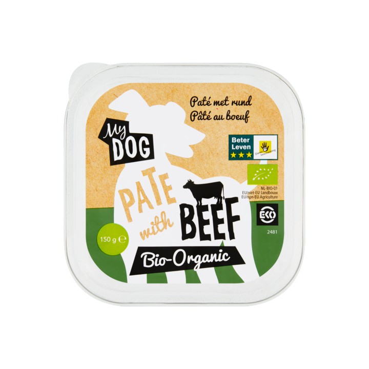 My Dog Bio Pat&amp;eacute; met Rund 150g